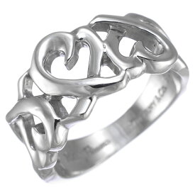 【中古】新品同様 12.5号 ティファニー トリプル ラビング ハート リング パロマピカソ 指輪 スターリングシルバー 925 TIFFANY&CO. [美品][送料無料]