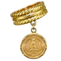 楽天市場】メキシコ ペソ 金貨（金の純度K18）（ジュエリー  