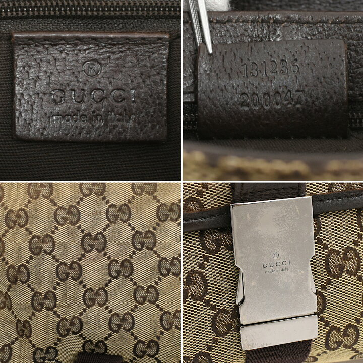 楽天市場】【中古】グッチ ウエストバッグ ベルトバッグ 131236 GG 