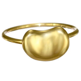 【中古】新品同様 ティファニー 7号 エルサペレッティ ビーン デザイン リング 指輪 K18イエローゴールド TIFFANY&CO. [美品][送料無料]