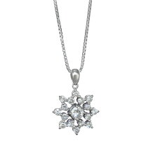 楽天市場】雪の結晶（ネックレス・ペンダント｜レディースジュエリー 