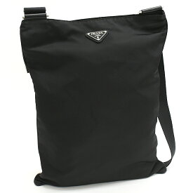 【中古】プラダ クロスボディ ショルダーバッグ ナイロン ブラック PRADA[美品][送料無料]