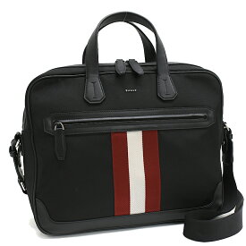 【中古】バリー 2way ブリーフケース ビジネスバッグ 6220461BK ナイロンキャンバス レザー ブラック BALLY ZURIGO[美品][送料無料]