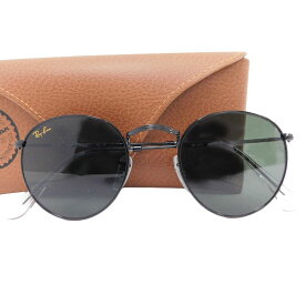 【中古】新品同様 レイバン ラウンドメタル サングラス RB3447 メタル ブラック系 レトロ 男女兼用 Ray-Ban[送料無料]