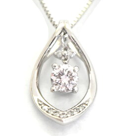 【中古】ペンダント Pt900・Pt850プラチナ ダイヤ0.434ct ダイヤ0.08ct カラーLIGHTBROWNISHPINK クラリティSI-1 重量4.5g レディース ジュエリー[送料無料][美品]