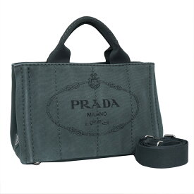 【楽天スーパーSALE】【中古】プラダ カナパ 2WAYバッグ ARDESIA キャンバス PRADA[送料無料]