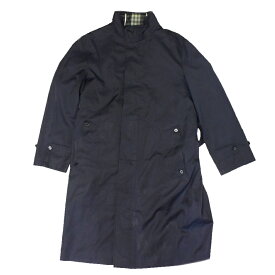 【中古】バーバリー ステンカラーコート BBB52-313-09 01104-99 ポリエステル ブラック Mサイズ ライナー付き BURBERRY[送料無料]