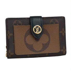 【中古】ルイヴィトン ポルトフォイユ ジュリエット 二つ折り財布 モノグラム リバース M69432 ブラウン LOUIS VUITTON[送料無料]