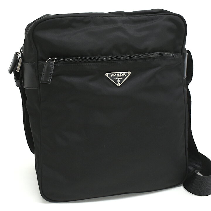 楽天市場】【中古】プラダ ショルダーバッグ ナイロン ブラック 