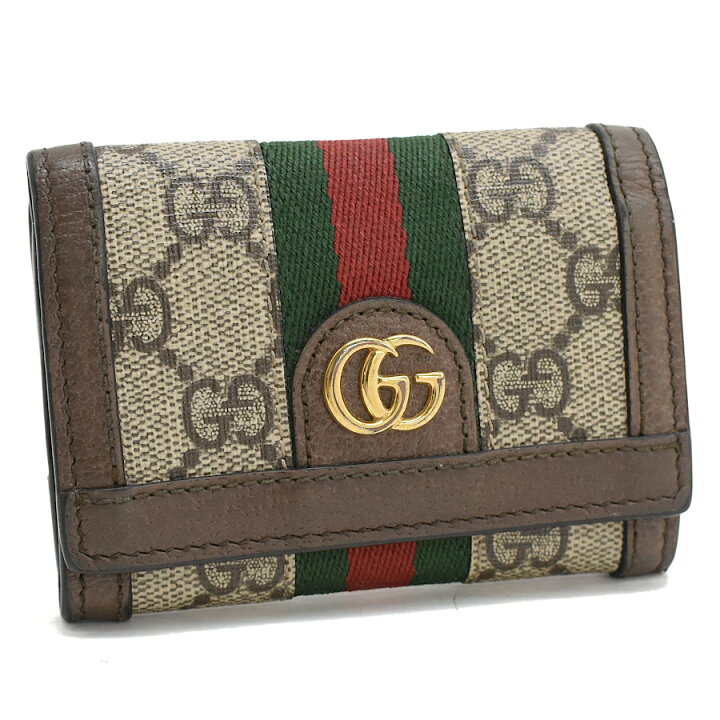 楽天市場】【中古】グッチ 三つ折り財布 644334 オフィディア GG