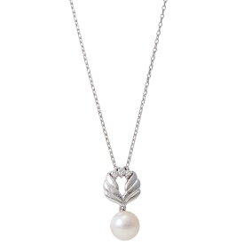 【中古】ミキモト ペンダント K18ホワイトゴールド パール 真珠 ダイヤモンド レディース ジュエリー MIKIMOTO [送料無料]