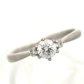 【中古】リング プラチナ900 ダイヤモンド 0.358ct ダイヤモンド 0.06ct 11号 ソーティング レディース ジュエリー [送料無料][美品]