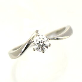 【中古】リング プラチナ950 ダイヤモンド 0.327ct 11号 ソーティング付き レディース ジュエリー [送料無料][美品]