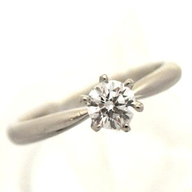 【中古】リング プラチナ900 ダイヤモンド 0.313ct 7号 ソーティング レディース ジュエリー [送料無料][美品]