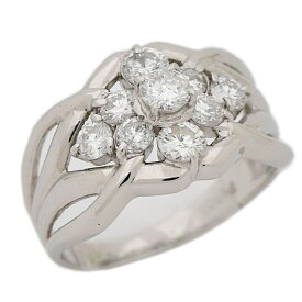 【中古】リング プラチナ900 ダイヤモンド 1.01ct 12号 保証書付き レディース ジュエリー [送料無料][美品]