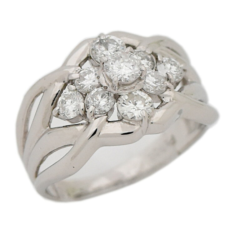 楽天市場】【中古】リング プラチナ900 ダイヤモンド 1.01ct 12号 
