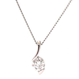 【中古】ペンダント プラチナ900 プラチナ850 ダイヤモンド 0.304ct 鑑定書付き レディース ジュエリー [送料無料][美品]