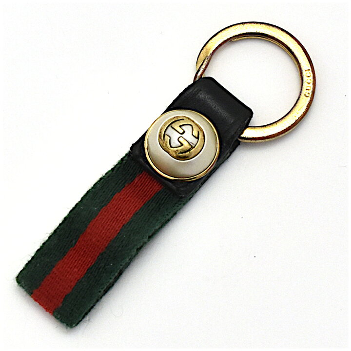 楽天市場】【中古】グッチ キーリング キーホルダー シェリーライン 