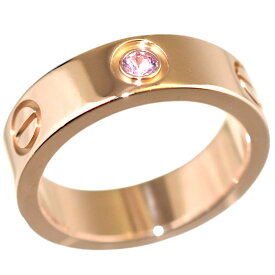 【中古】カルティエ ラブリング K18PG 1P ピンクサファイア #51 ジュエリー レディース ピンクゴールド CARTIER [美品][送料無料]