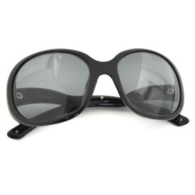 【中古】プラダ サングラス アイウエア ビッグシェイプ セルフレーム SPR08LA 57□18 レディース ブラック PRADA [美品][送料無料]