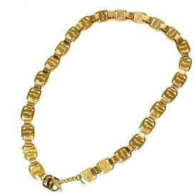 【中古】新品同様 サルヴァトーレフェラガモ ネックレス ヴァラ チェーン マンテル GP レディース ゴールド Salvatore Ferragamo [美品][送料無料]