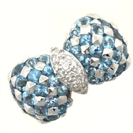 【中古】リング K18WG サファイア3.08ct ダイヤモンド0.18ct サイズ12号 重量9.7g レディース ジュエリー [送料無料][美品]