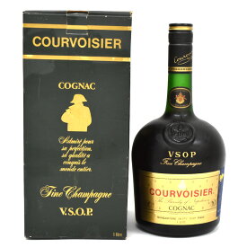 【中古】未開栓 ブランデー クルボアジェ VSOP 旧ボトル コニャック 1000ml 40度 CQURVOISIER [送料無料][美品]