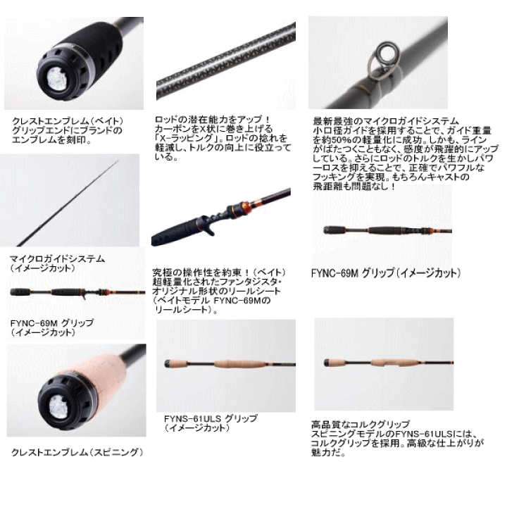 楽天市場】アブガルシア ファンタジスタ ヤバイ FYNC-69L MGS 【保証書