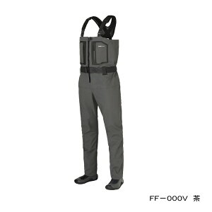 ≪'22年7月新商品!≫ シマノ ドライシールド+4 ストレッチウェーダー ラジアル FF-000V チャコールグレー L(XL)サイズ