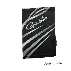 ≪'25年3月新商品!≫ がまかつ 2WAY プリントネックガード GM-3746 ブラック×シルバー LL-3Lサイズ
