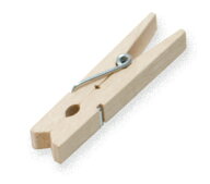 【3個までなら送料290円（郵便）OK】木製クロスピンS　バーチウッド　W1×D0.7×H4.5cm【お取り寄せ】