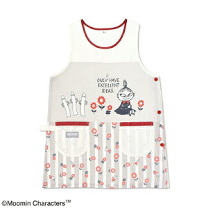 【1枚なら送料290円(郵便)OK】ムーミンエプロン アイボリー/グレージュ【お取り寄せ】