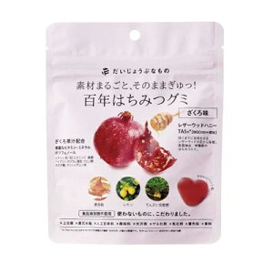 【4個までなら送料290円(郵便)OK】百年はちみつグミ ざくろ味 49g【お取り寄せ】