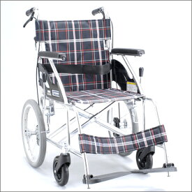 【送料無料】車椅子（アルミ製・背折れタイプ）　NKV16-40SB【お取り寄せ】【郵便NG】