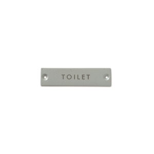 �y12���܂łȂ瑗��290�~�i�X�ցjOK�z�T�C���v���[�g TOILET �E�H�[���O���[�@W8×D0.2×H2cm�@�A�C�A���y�����񂹁z