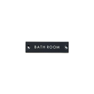 �y12���܂łȂ瑗��290�~�i�X�ցjOK�z�T�C���v���[�g BATH ROOM �u���b�N�@W8×D0.2×H2cm�@�A�C�A���y�����񂹁z