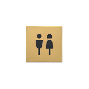 �y6���܂łȂ瑗��290�~�i�X�ցjOK�z�s�N�g�O�����T�C�� TOILET �A���e�B�[�N�S�[���h�@W7×D0.1×H7cm�@�A�C�A���y�����񂹁z