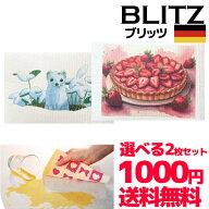 かわいいデザインで楽しいキッチン！1000円ぽっきり！ドイツのフキン★ブリッツ【 NEW デザイン2枚セット…