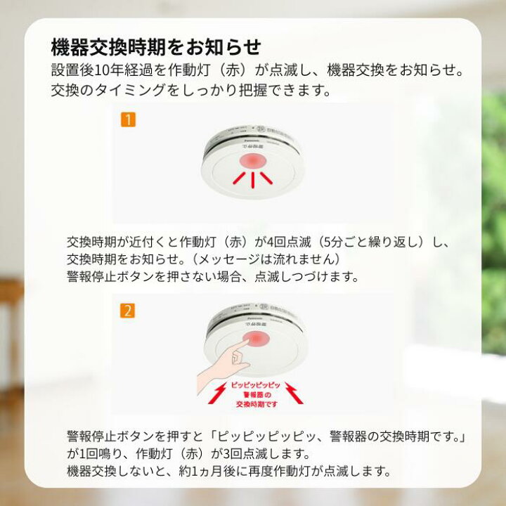 楽天市場】☆2026年最新型番☆ 火災報知器 パナソニック 電池 けむり 