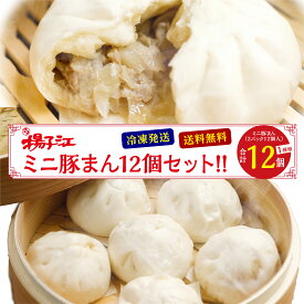 【120円OFFクーポン 2月10日1：59まで】揚子江 ミニ 豚まん 12個 セット ぶたまん 大容量 業務用 冷凍食品 中華 お取り寄せ 父の日 レンジ 台湾 ミニ 肉まん にくまん 冷凍 贈り物 大きい ギフトセット 中華まん 点心 惣菜 レンジ グルメ プレゼント 九州 送料無料