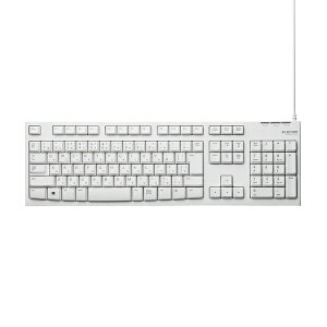 �G���R�� �X�^���_�[�h �L�[�{�[�h USB�ڑ� �L�� �z���C�g TK-FCM062WH