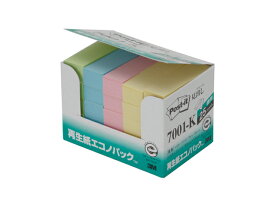 3M ポストイット 見出し 再生紙エコノパック 混色 50×15mm 100枚×25入り 7001-K 付箋 スリーエム
