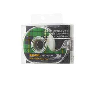 3M スコッチ(R) メンディングテープ 810 (30m巻 巻芯径25mm) 810-1-18D 810-1-18D 18MMX30M(10X10* スリーエム