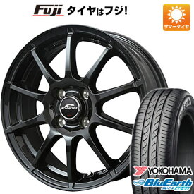 【新品国産4穴100車】 夏タイヤ ホイール4本セット 185/55R15 ヨコハマ ブルーアース AE-01 MID シュナイダー スタッグ 15インチ(送料無料)