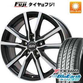 【新品国産5穴114.3車】 夏タイヤ ホイール4本セット 215/60R16 ヨコハマ ブルーアース AE-01F ブランドル N52BP 16インチ(送料無料)