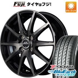 【新品国産4穴100車】 夏タイヤ ホイール4本セット 175/65R15 ヨコハマ ブルーアース AE-01F MID シュナイダー DR-02 15インチ(送料無料)