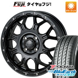 【新品 軽自動車】ソリオ ハスラー 夏タイヤ ホイール4本セット 165/70R14 ヨコハマ ブルーアース AE-01F モンツァ HI-BLOCK ジェラード 14インチ(送料無料)