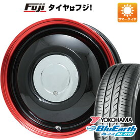 【新品 軽自動車】ソリオ ハスラー 夏タイヤ ホイール4本セット 165/70R14 ヨコハマ ブルーアース AE-01F WORK ワーク レッドスレッド フジオリジナルカラー 4.5J 14インチ(送料無料)