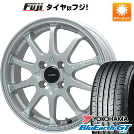 【新品国産4穴100車】 夏タイヤ ホイール4本セット 185/55R15 ヨコハマ ブルーアース GT AE51 レアマイスター LMスポーツLM-10R(メタリックシルバー) 15インチ(送料無料)