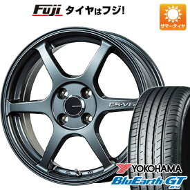 【新品 軽自動車】N-BOX タント スペーシア 夏タイヤ ホイール4本セット 155/65R14 ヨコハマ ブルーアース GT AE51 レアマイスター CS-V6(ガンメタ) 14インチ(送料無料)